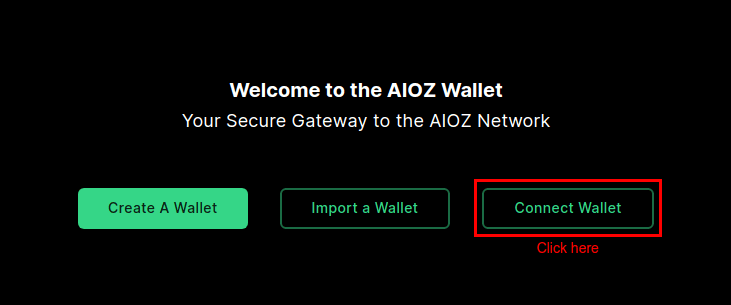 Access Wallet and select Connect Wallet to connect your Ledger