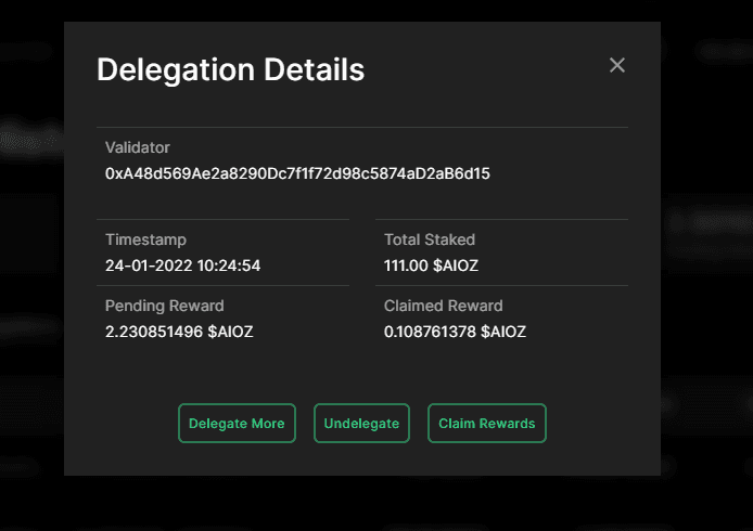 Delegation details