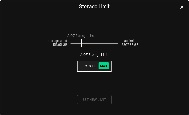 Storage Limit